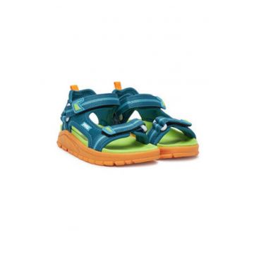 Sandale copii -  verde/albastru - textil - pentru fete