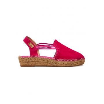 Sandale dama  303681760 - Piele intoarsa - Roz