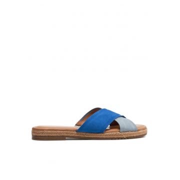 Sandale dama  303719760 - Piele naturala - Albastru