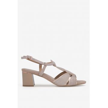 Sandale dama  5905588529507 - Piele naturala - Bej