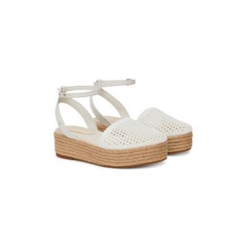 Sandale dama -  alb - material textil Sandale dama -  alb - material textil