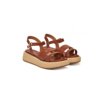 Sandale dama -  maro - piele ecologica -