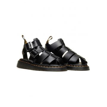 Sandale dama -  piele naturala - negru - 41