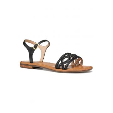 Sandale dama -  piele naturala - negru - inchidere cu catarama - tehnologie de ventilatie - Sandale dama -  piele naturala - negru - inchidere cu catarama - tehnologie de ventilatie -