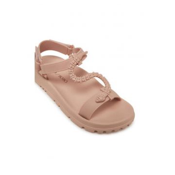 Sandale dama -  roz - material sintetic - inchidere velcro -