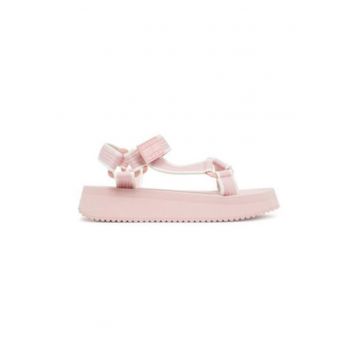 Sandale dama -  roz - material textil - inchidere cu velcro Sandale dama -  roz - material textil - inchidere cu velcro
