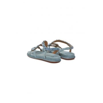 Sandale dama - V251605 -  Textil - Albastru Sandale dama - V251605 -  Textil - Albastru