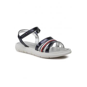 Sandale fete -  piele ecologica - bleumarin