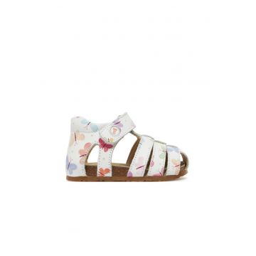 Sandale fete -  piele naturala - multicolor - Multicolor