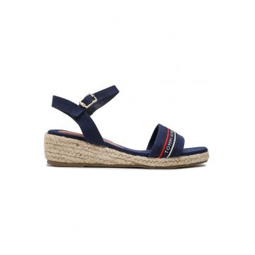 Sandale pentru fete -  material textil - bleumarin -