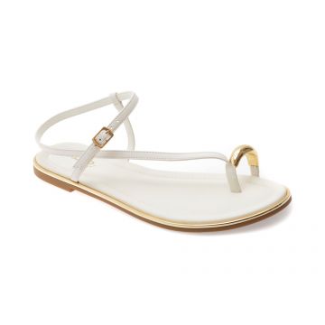 Sandale ALDO albe, JOMALI 100, din piele naturala