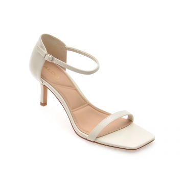 Sandale ALDO albe, PARAGON 121, din piele ecologica