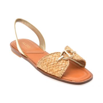 Sandale ALDO aurii, GOASSI 710, din material textil