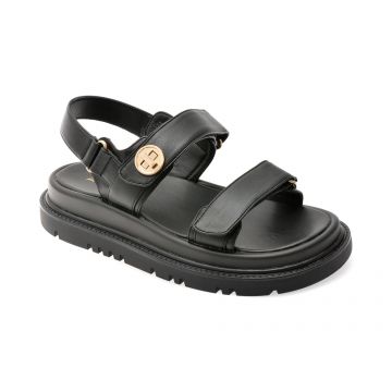 Sandale ALDO negre, LINETTE 001, din piele ecologica