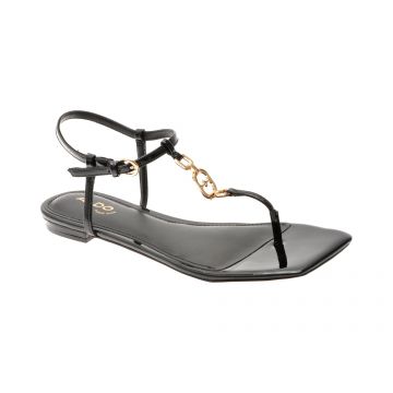 Sandale ALDO negre, LORENZA 001, din piele ecologica