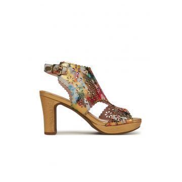 Sandale dama - HICAO 0423 -  Piele naturala - Multicolor
