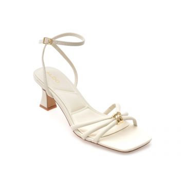 Sandale elegante ALDO albe, KAILAYA 121, din piele naturala