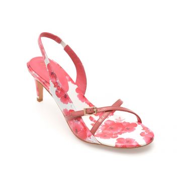 Sandale elegante EPICA fucsia, EB629, din piele naturala