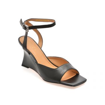 Sandale elegante EPICA negre, 4H1018, din piele naturala