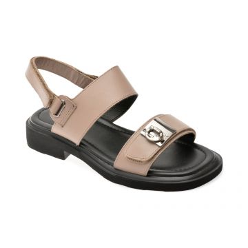 Sandale EPICA gri, 1302H17, din piele naturala