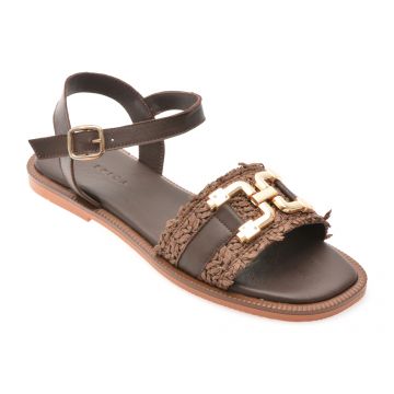 Sandale EPICA maro, TML70T, din piele naturala