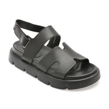 Sandale EPICA negre, 1157D32, din piele naturala