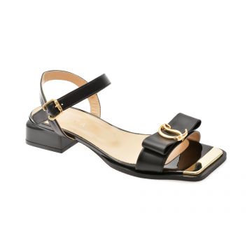 Sandale EPICA negre, 441333, din piele naturala