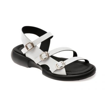 Sandale GRYXX albe, 734110, din piele naturala