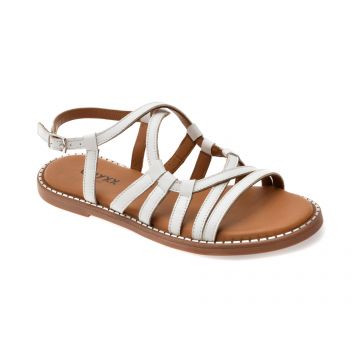 Sandale GRYXX albe, AUDREY 5, din piele naturala