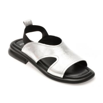 Sandale GRYXX argintii, 22026, din piele naturala