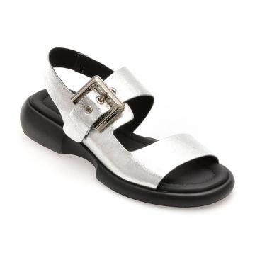 Sandale GRYXX argintii, 734102, din piele naturala