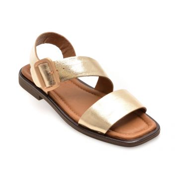 Sandale GRYXX aurii, 5001690, din piele naturala