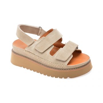 Sandale GRYXX gri, 5071003, din piele intoarsa