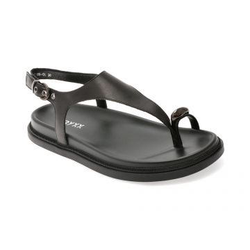 Sandale GRYXX negre, 1186, din piele naturala