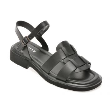 Sandale GRYXX negre, 1302G15, din piele naturala