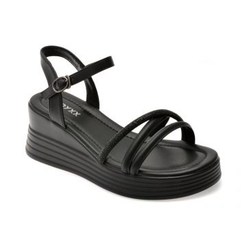 Sandale GRYXX negre, 1328S11, din piele naturala