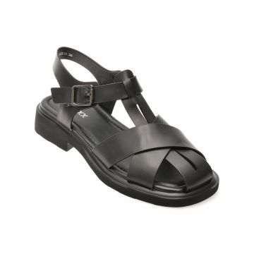 Sandale GRYXX negre, 18297, din piele naturala