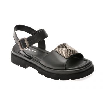Sandale GRYXX negre, 220380, din piele naturala