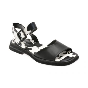 Sandale GRYXX negre, 5297, din piele naturala