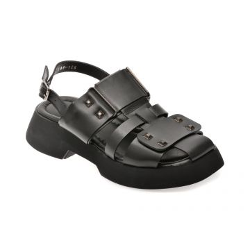 Sandale GRYXX negre, 532188, din piele naturala