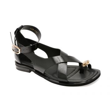 Sandale GRYXX negre, 532259, din piele naturala lacuita