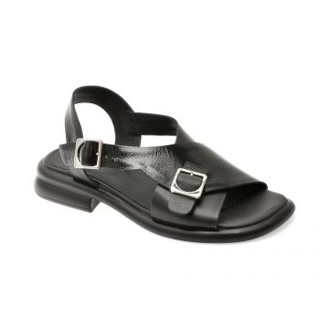 Sandale GRYXX negre, 6561055, din piele naturala