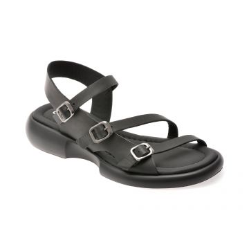 Sandale GRYXX negre, 734110, din piele naturala
