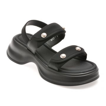 Sandale GRYXX negre, 8862, din material textil