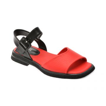 Sandale GRYXX rosii, 5297, din piele naturala