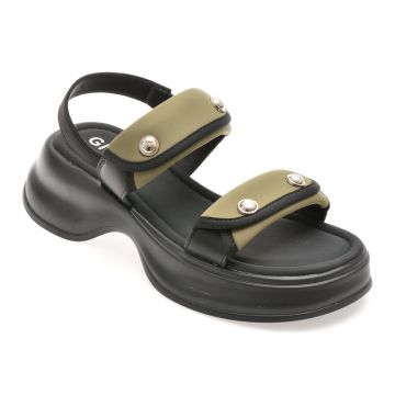 Sandale GRYXX verzi, 8862, din material textil