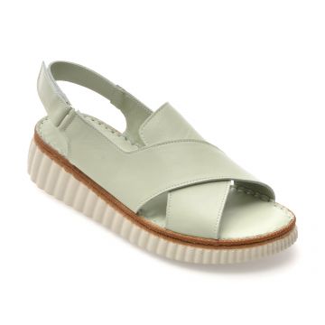 Sandale GRYXX verzi, CS3205, din piele naturala