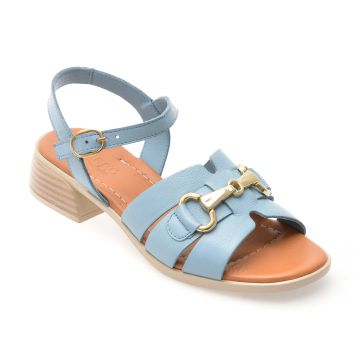 Sandale IMAGE albastre, 10205, din piele naturala