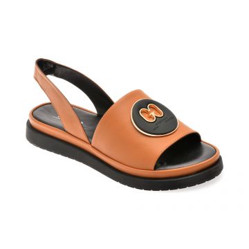 Sandale IMAGE maro, 56421, din piele naturala