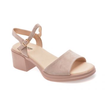 Sandale IMAGE roz, 2978, din piele intoarsa